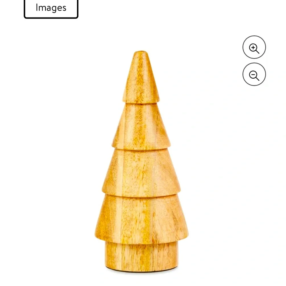 NWT 2 Pack Mango Wooden Decor Trees - Picture 3 of 6